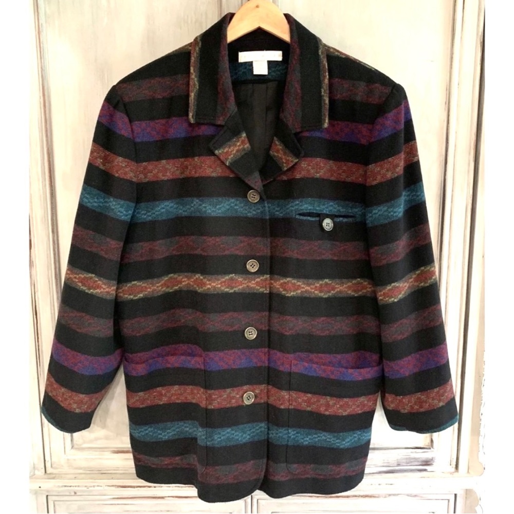 Limited Vintage Wool Southwest Jacket Blazer Sz M/L